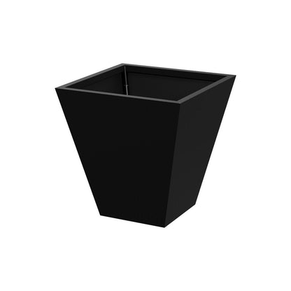 18" X 16" Black Metal Rectangular Pot Planter HomeRoots