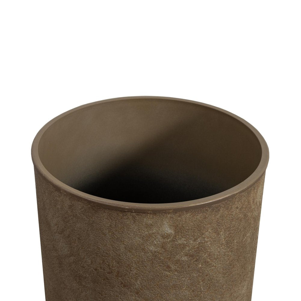Set of Two Brown Heavy Duty Plastic Rectangular Pot Planter HomeRoots