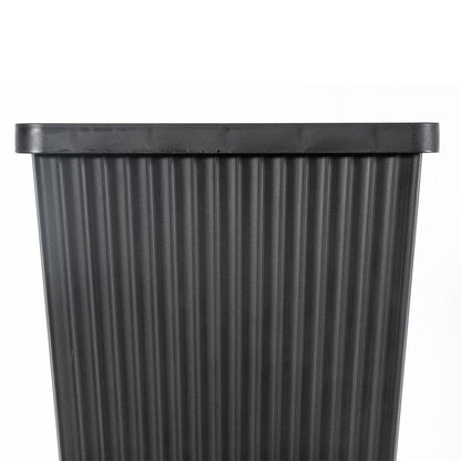 Set of Two Brown Heavy Duty Plastic Rectangular Pot Planter HomeRoots
