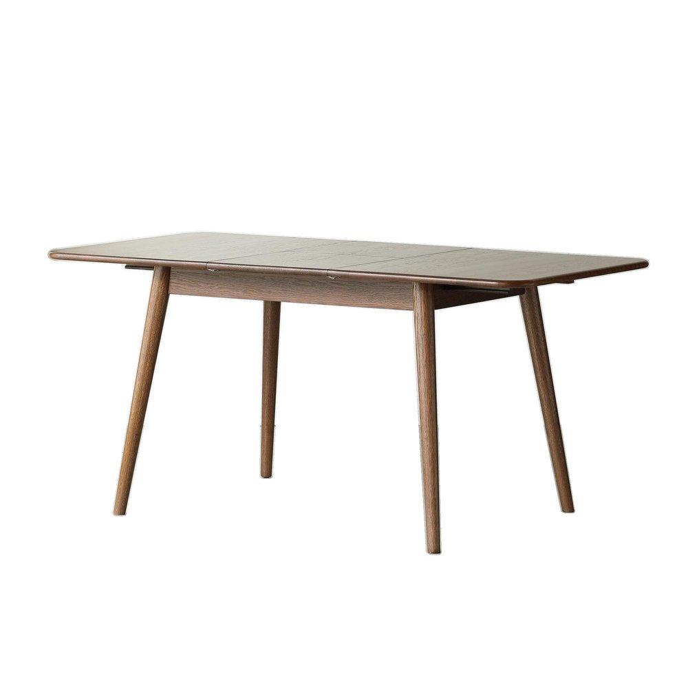 63" Walnut Solid Wood Removable Leaf Pedestal Base Round Top Extendable Dining Table HomeRoots