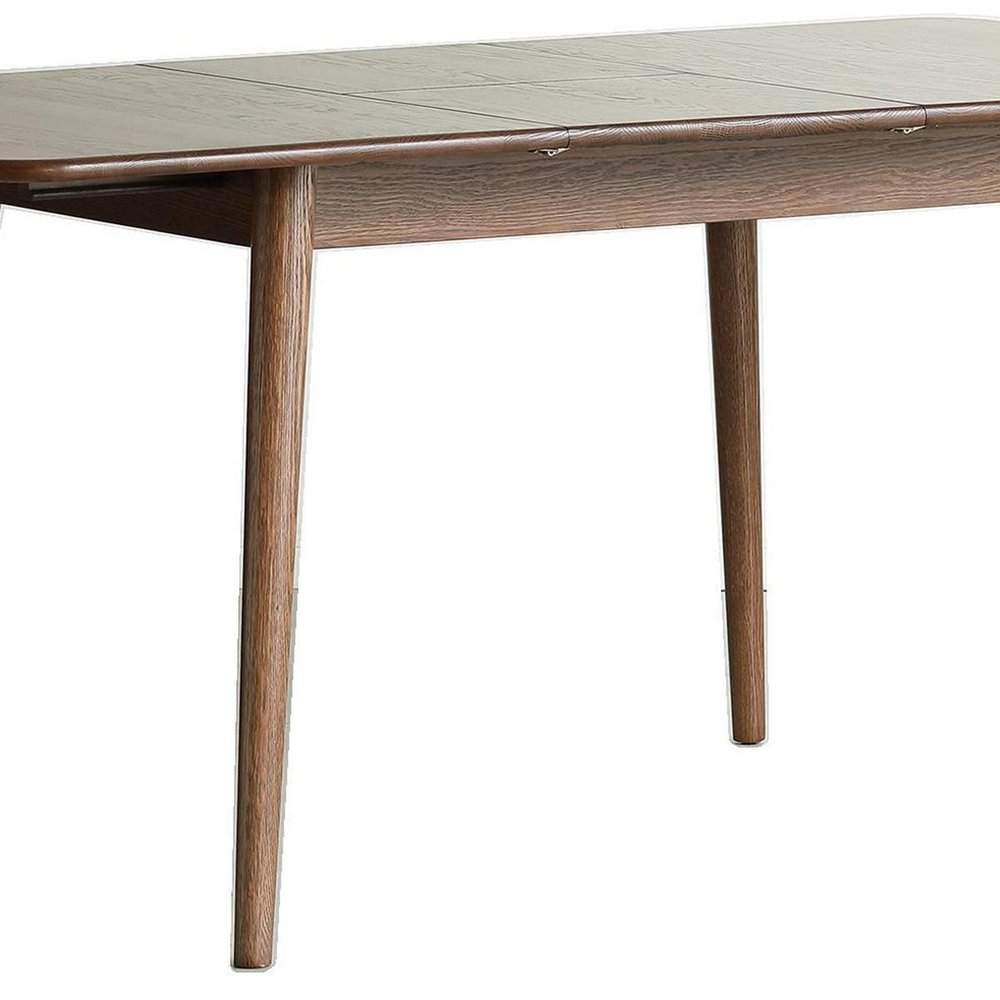 63" Walnut Solid Wood Removable Leaf Pedestal Base Round Top Extendable Dining Table HomeRoots