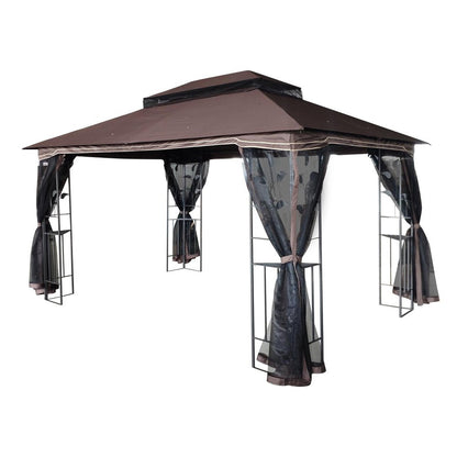 157" X 157" Gray Metal Gazebo HomeRoots