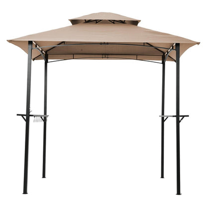 95" X 95" Khaki Metal Gazebo HomeRoots