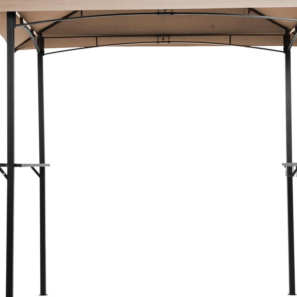 95" X 95" Khaki Metal Gazebo HomeRoots