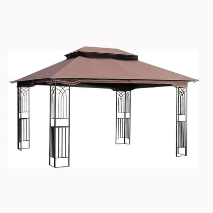 157" X 157" Brown Metal Gazebo HomeRoots