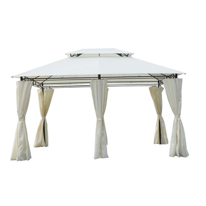 157" X 157" Gray Metal Gazebo HomeRoots
