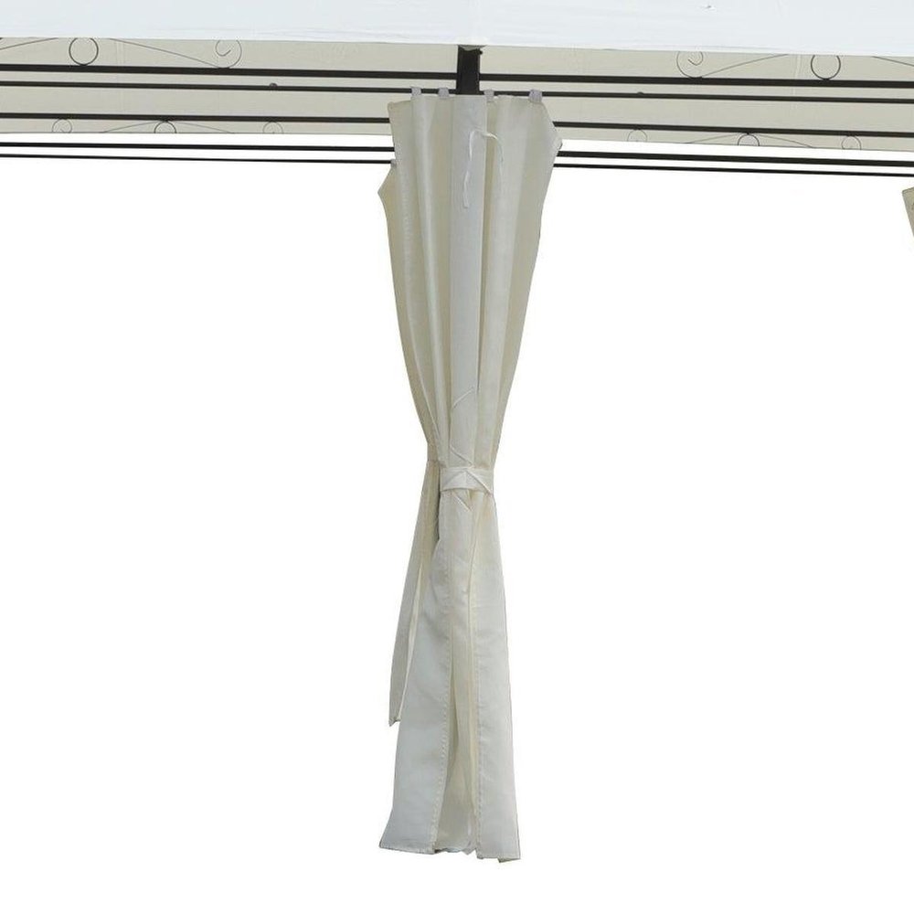 157" X 157" Gray Metal Gazebo — view 4
