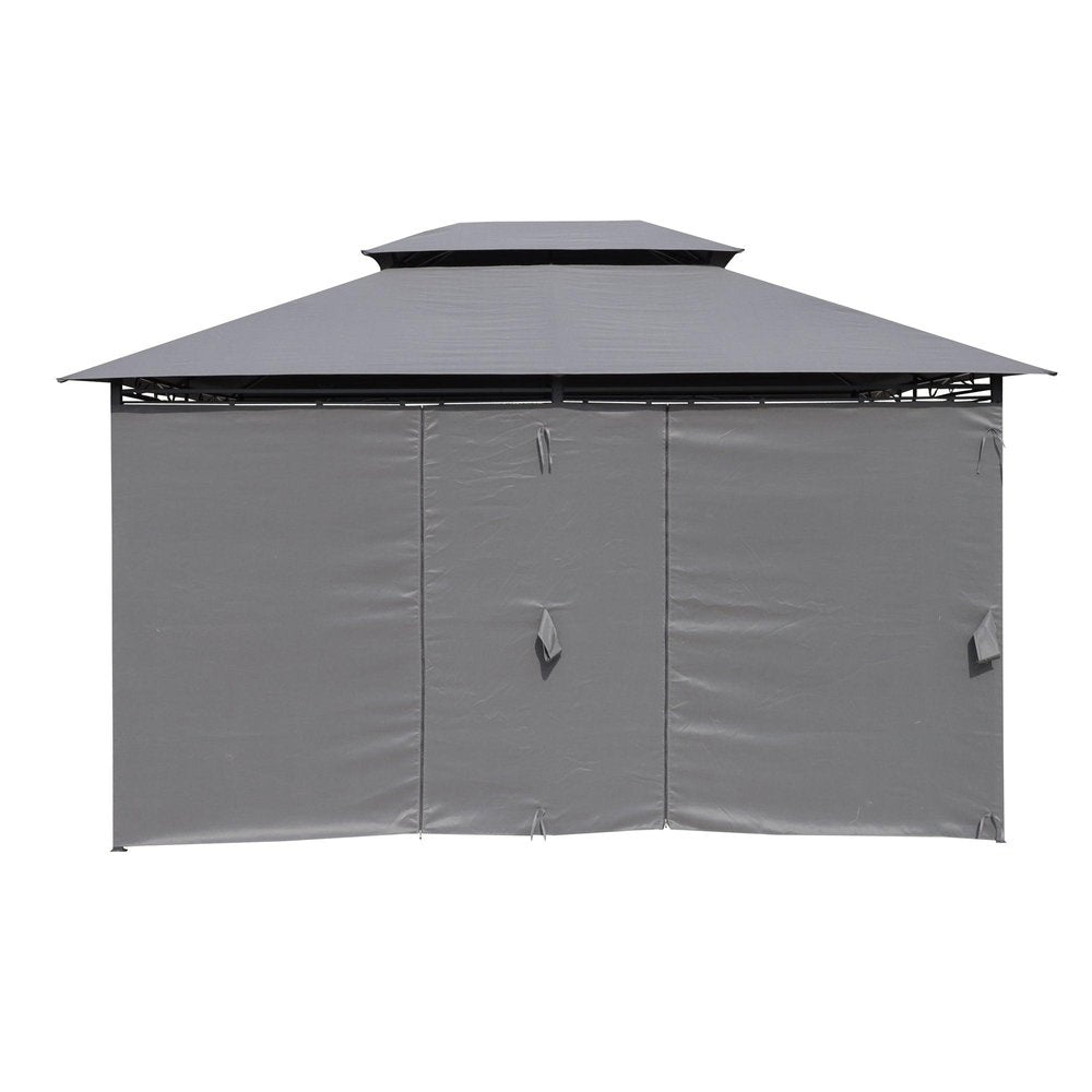 157" X 157" Gray Metal Gazebo HomeRoots