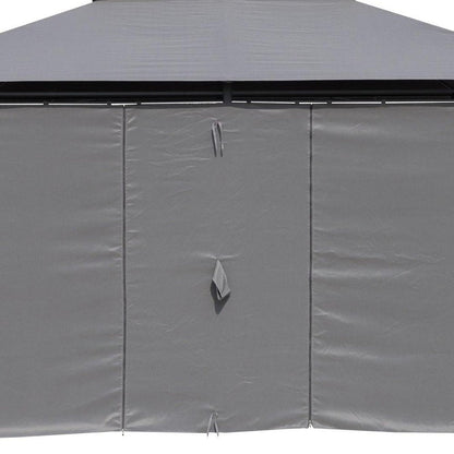 157" X 157" Gray Metal Gazebo HomeRoots
