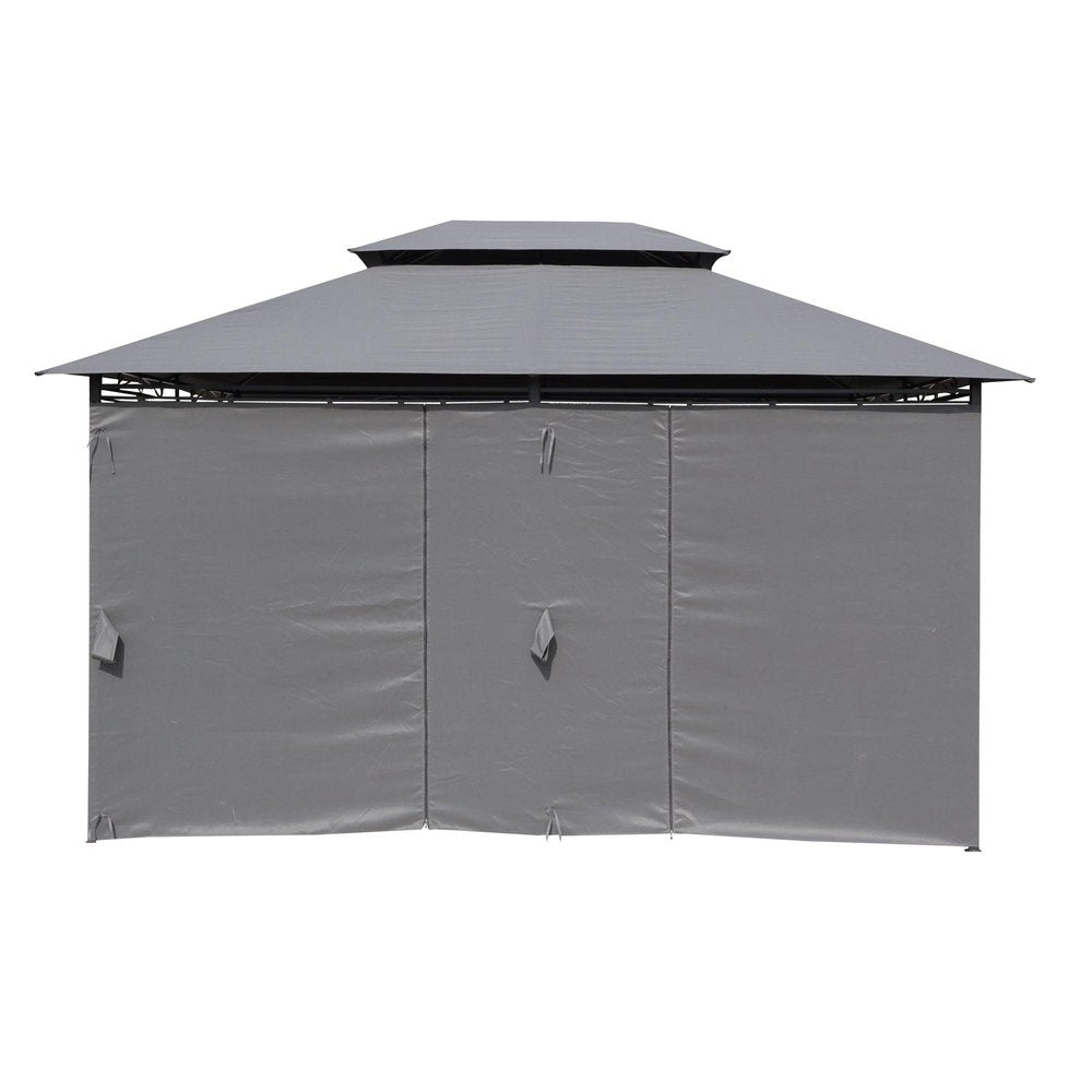 157" X 157" Gray Metal Gazebo HomeRoots
