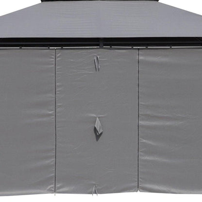 157" X 157" Gray Metal Gazebo HomeRoots