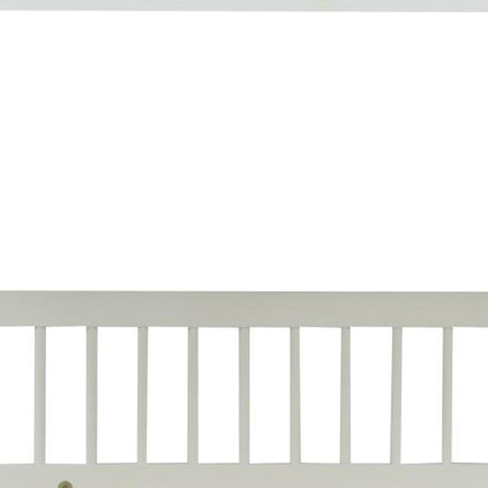 White Twin Over Twin Solid Wood Bunk Bed HomeRoots