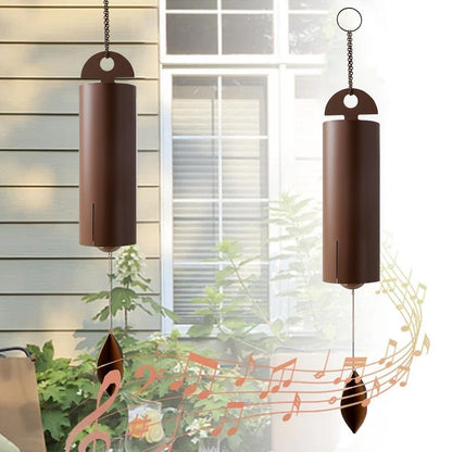 Outdoor Wind Chimes Heroic Windbell Antique Wind Bell, Deep Resonance Serenity Bell, Metal Cylinder Wind Chimes - FurniFindUSA