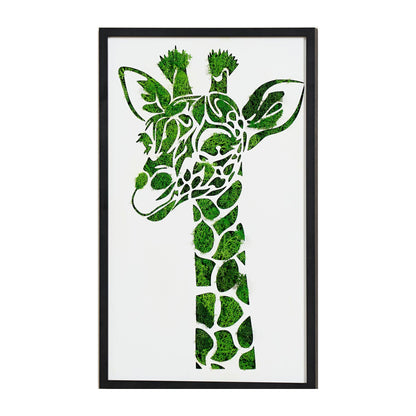 Giraffe Metal Art Moss Wall Decor - FurniFindUSA