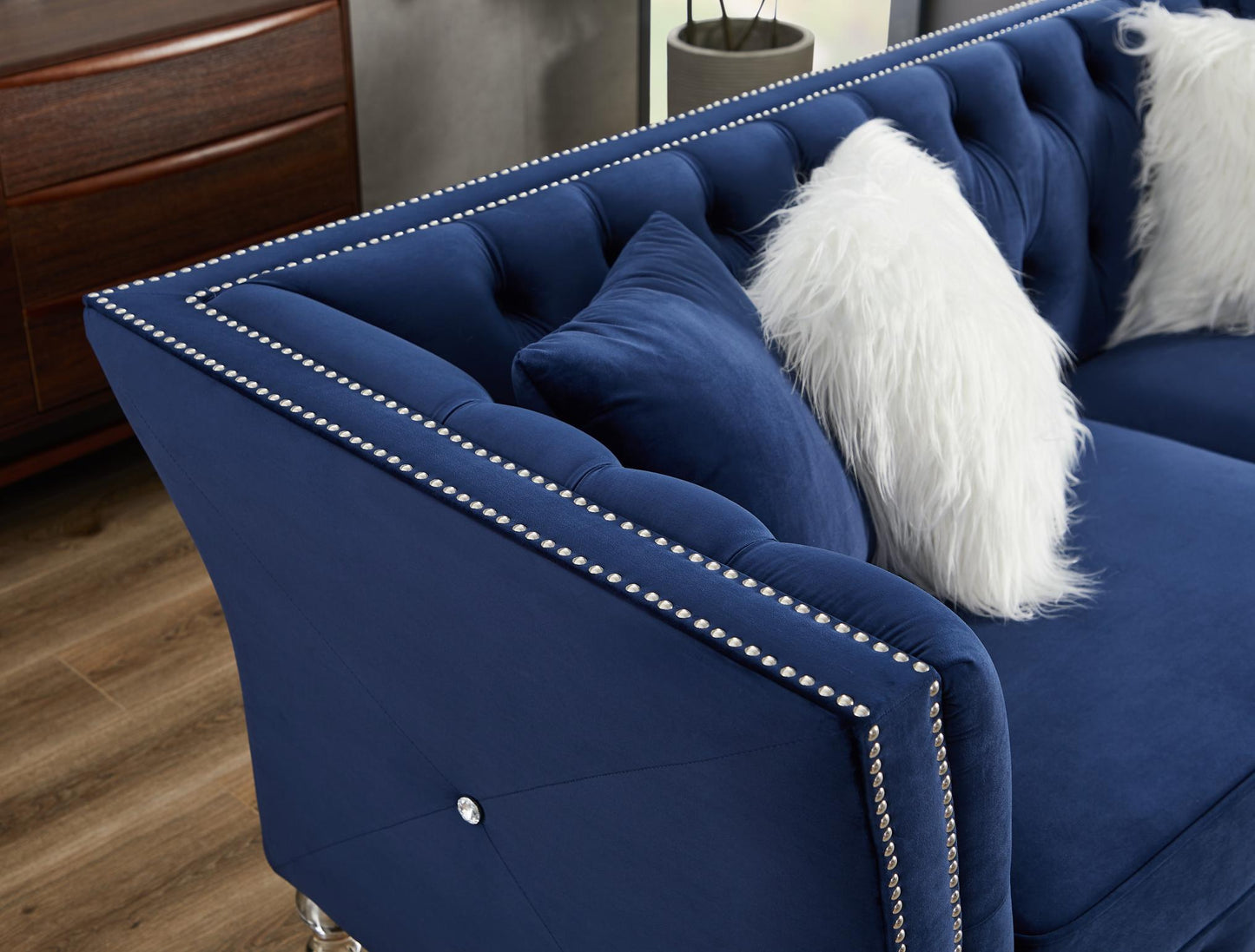 Loveseat Tufted Sofa for Living Room