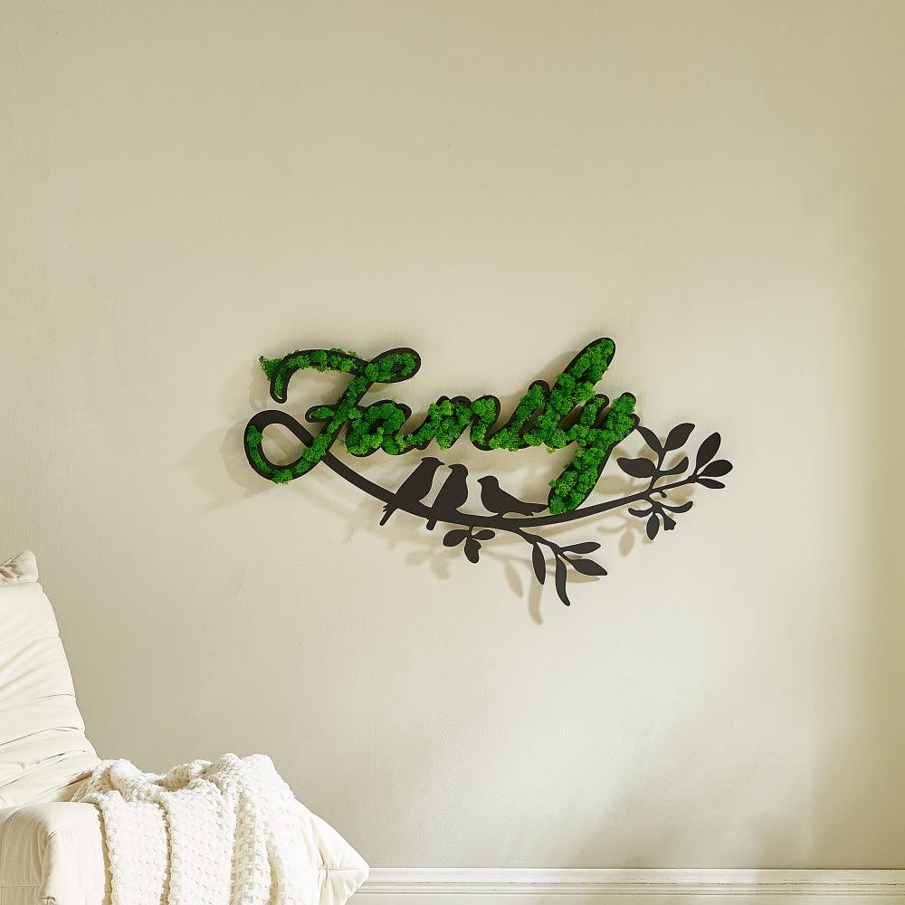 Letter Art Moss Wall Decor - FurniFindUSA