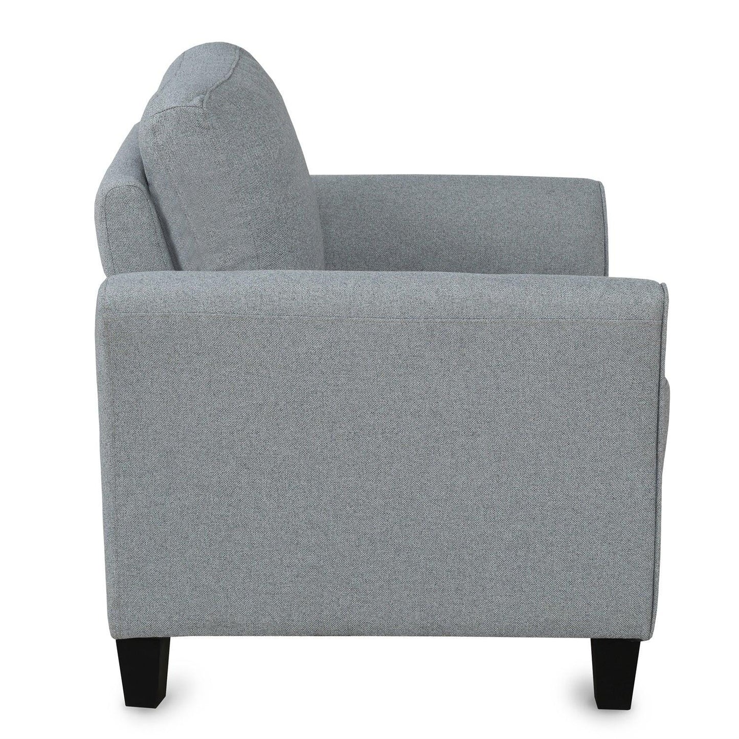 Living Room Furniture Armrest Single Sofa (Gray) - FurniFindUSA