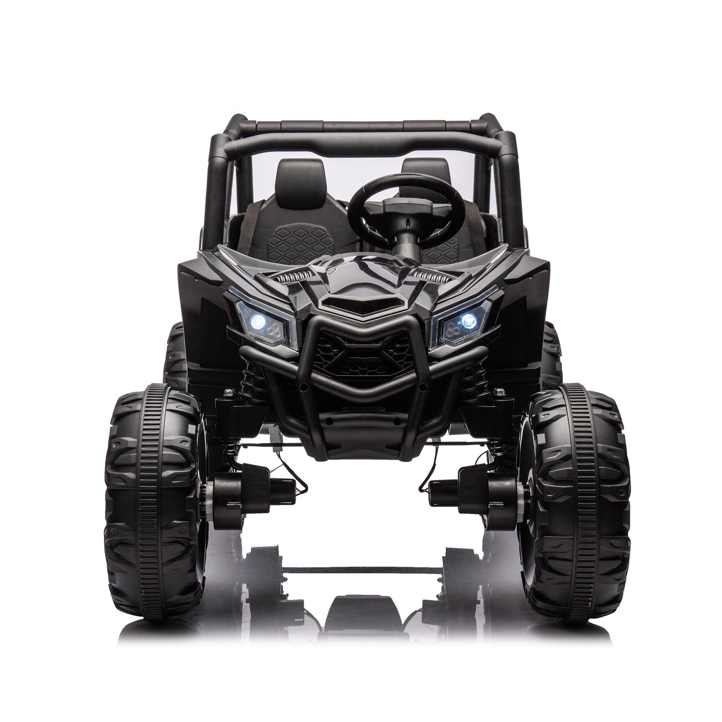 Side by Side 4x4 Ride on Off-Road Truck with Parent Remote Control, Battery Powered Electric Car w/High Low Speed - FurniFindUSA