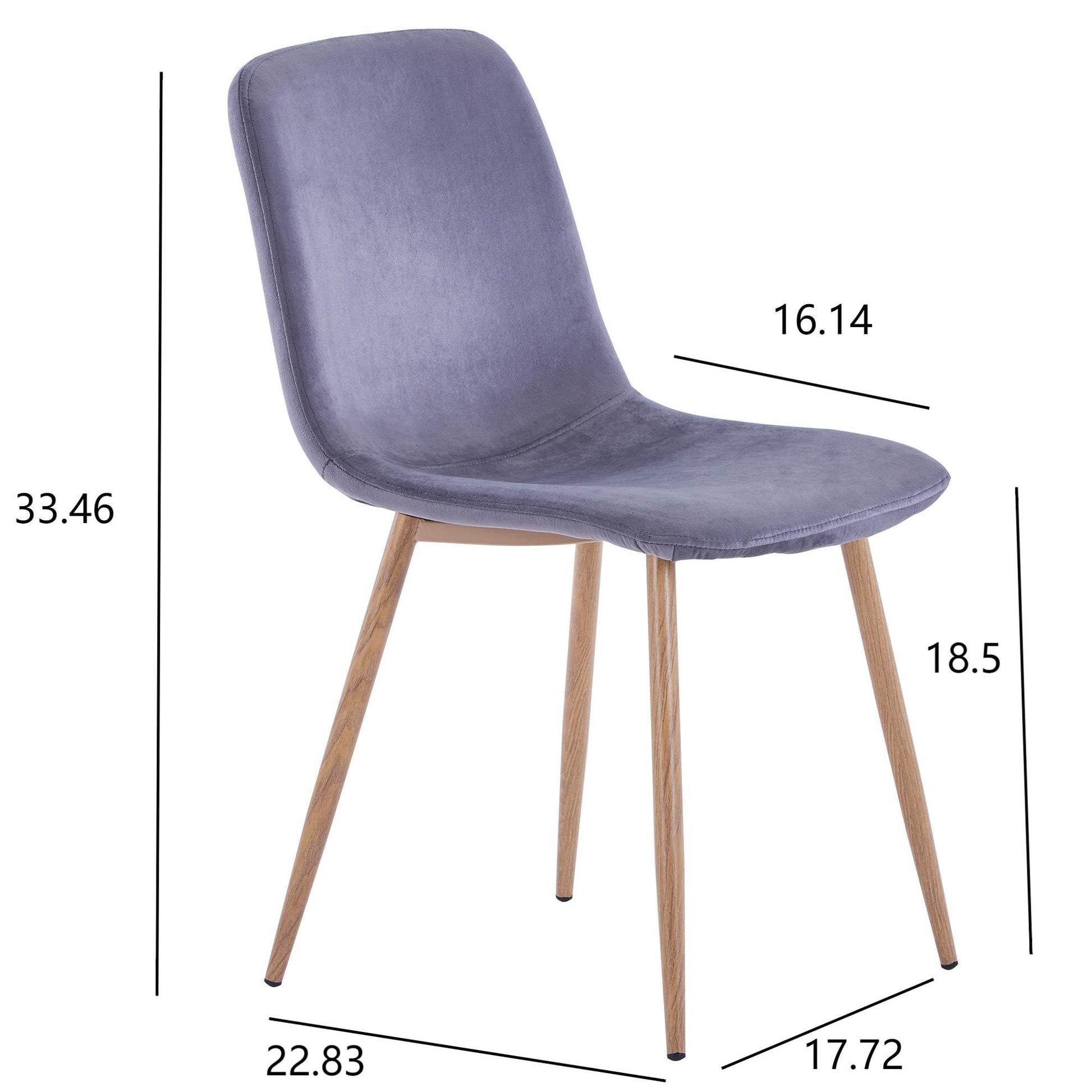 Dining Chair 4PCS（BLUE）Modern style New technology Suitable for restaurants cafes taverns - FurniFindUSA