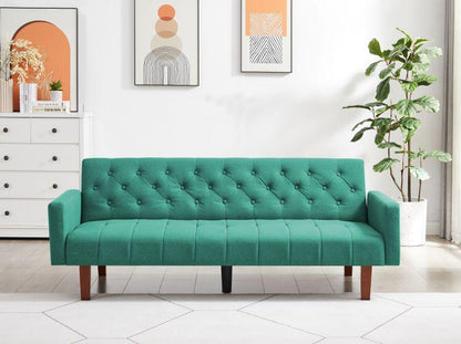 Factory Tufted Back Sofa Mid-Century Convertible Sofa Bed for Living Room - FurniFindUSA