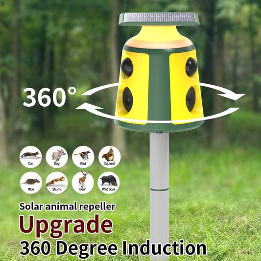 New arrival solar powered ultrasonic dog cat monkey rodent insects snake mouse rats mole bird repeller - FurniFindUSA