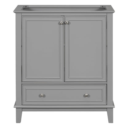 30 inch bathroom vanity no sink base only gray - FurniFindUSA