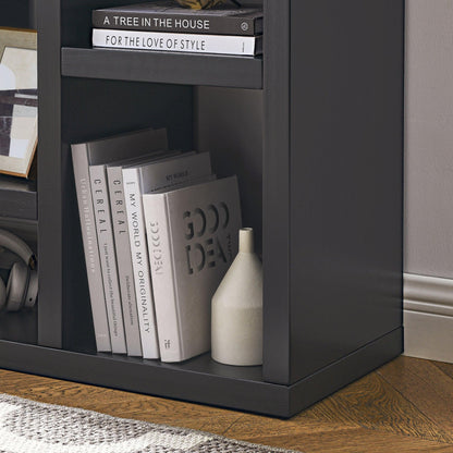 Open Wooden Open Shelf Bookcase Freestanding Display Storage Cabinet with 7 Cube Storage Spaces - FurniFindUSA