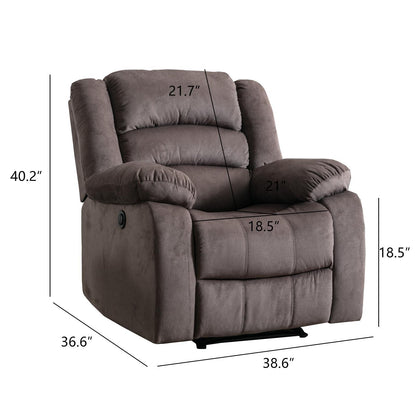 Classic Electric Recliner with Soft Cushion and Back, Small Sofa with Comfortable Armchair - FurniFindUSA