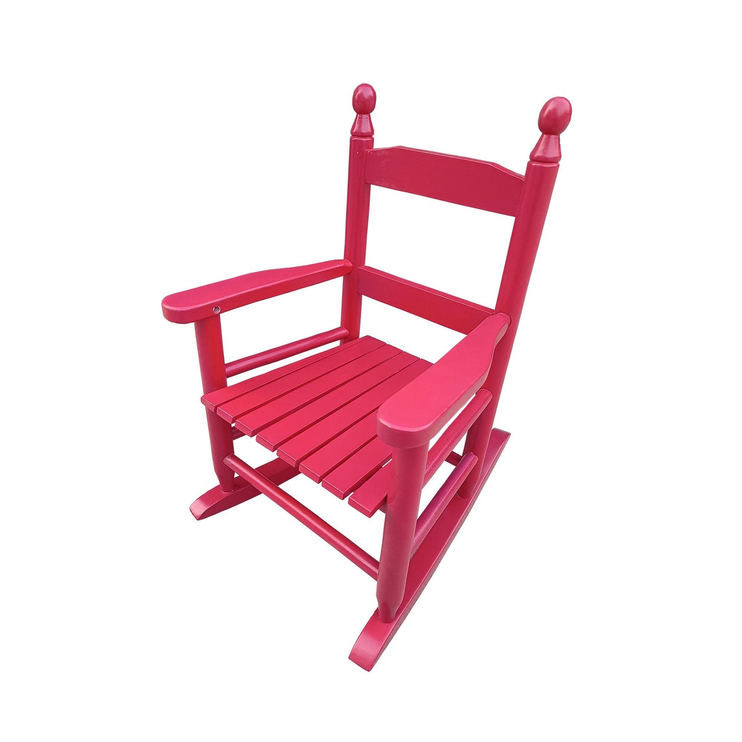 Children's rocking red chair- Indoor or Outdoor -Suitable for kids-Durable Solid Wood - FurniFindUSA