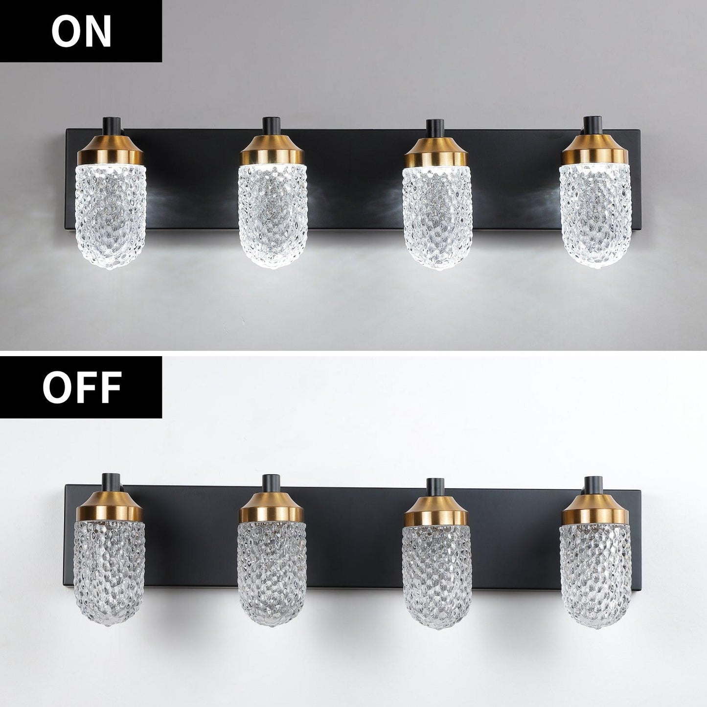 Vanity Lights With 4 LED Bulbs For Bathroom Lighting - FurniFindUSA