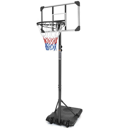 Portable Basketball Goal System with Stable Base and Wheels - FurniFindUSA