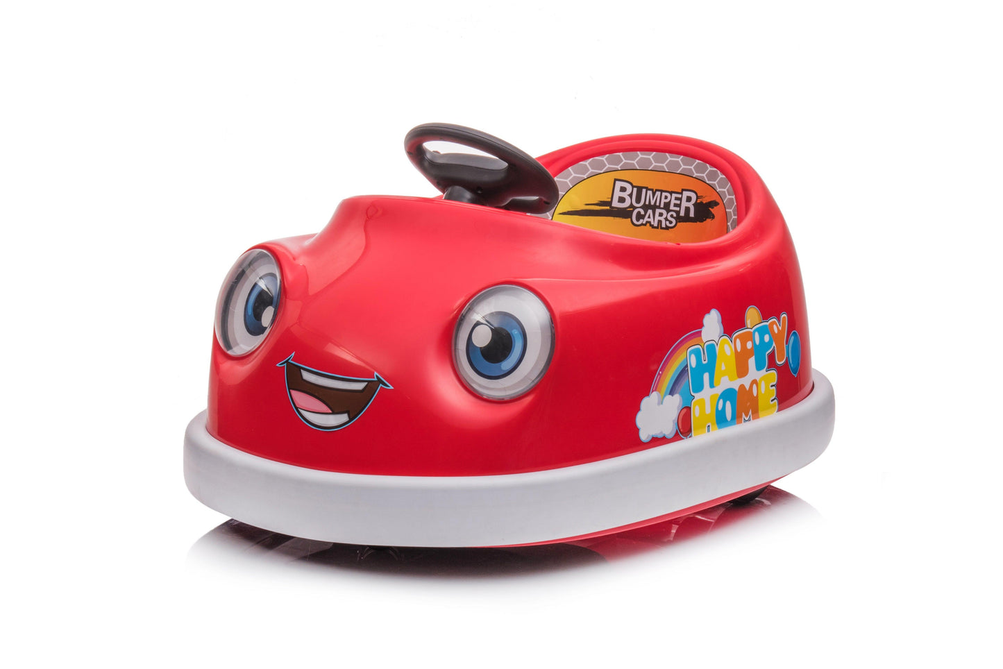 Bumper Car for Kids 1-6 Years Old Children's Electric Car with Pushrod Dinner Plate Music Rocking Horse Mode - FurniFindUSA