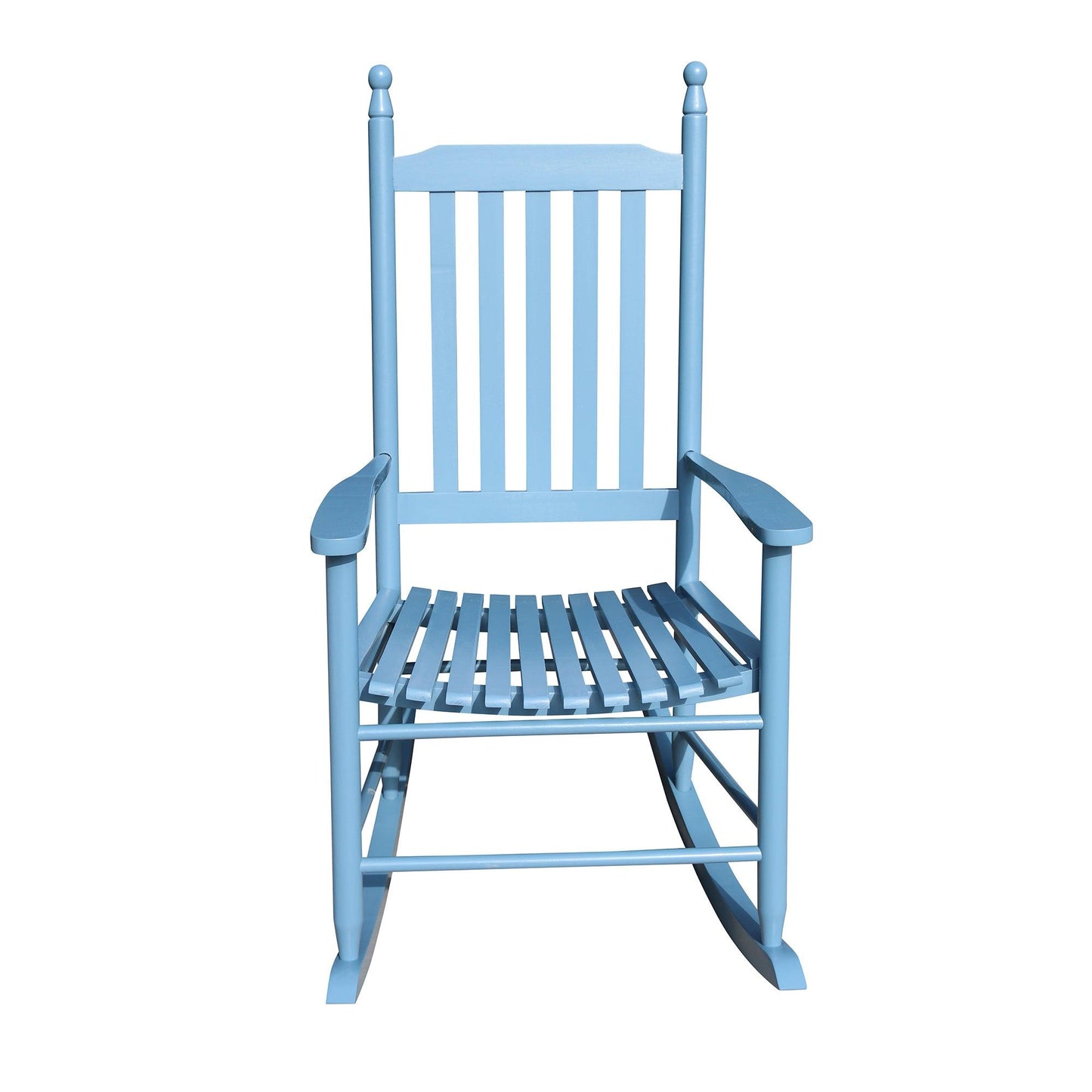 wooden porch rocker chair blue - FurniFindUSA