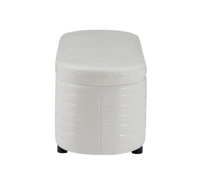 Multi-functional storage PU material sofa stool. - FurniFindUSA