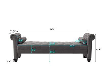 Rectangular Large Sofa Stool - FurniFindUSA