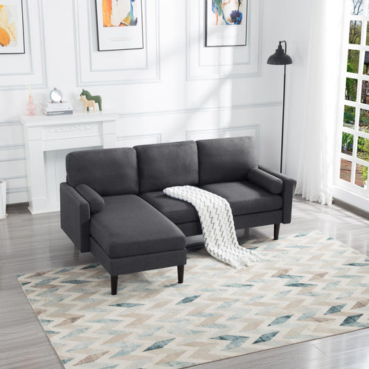 78.7” L-Shaped Reversible Sectional Sofa & Chaise - FurniFindUSA