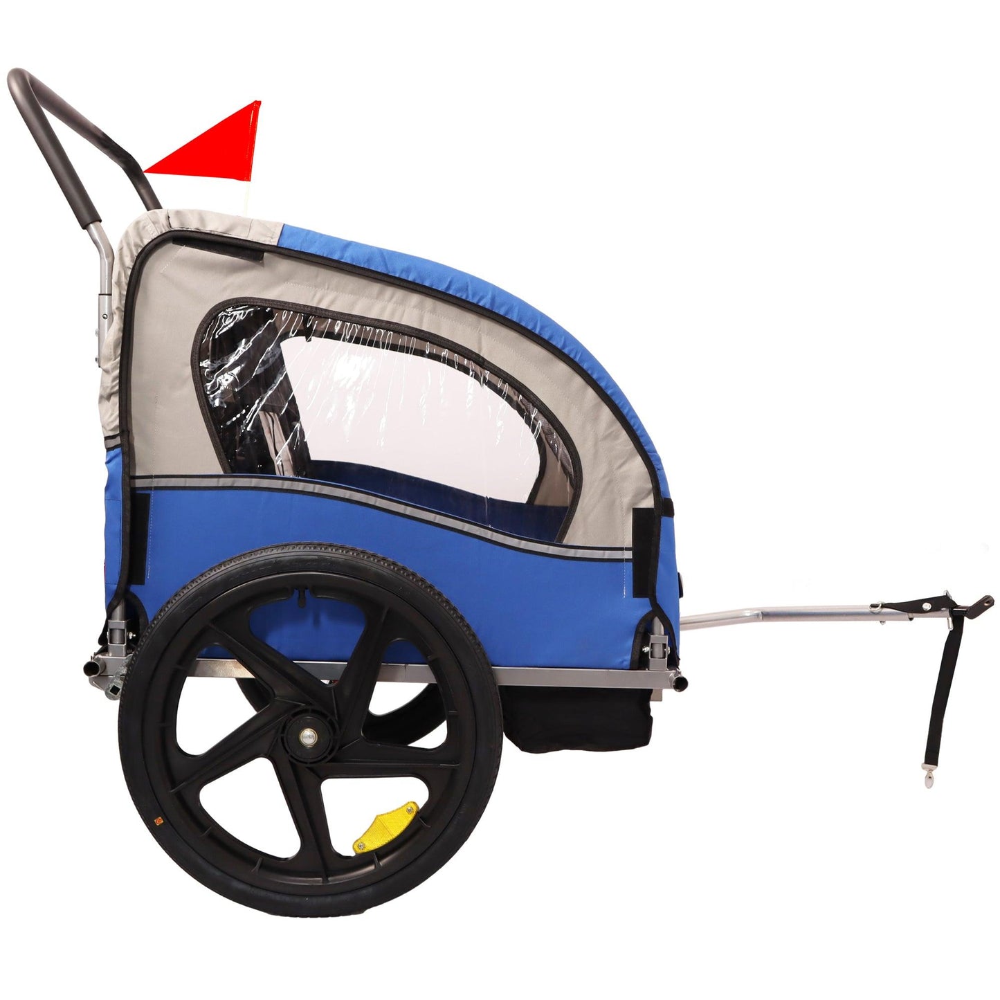 2-in-1 Double 2 Seat Bicycle Bike Trailer Jogger Stroller for Kids Children - FurniFindUSA