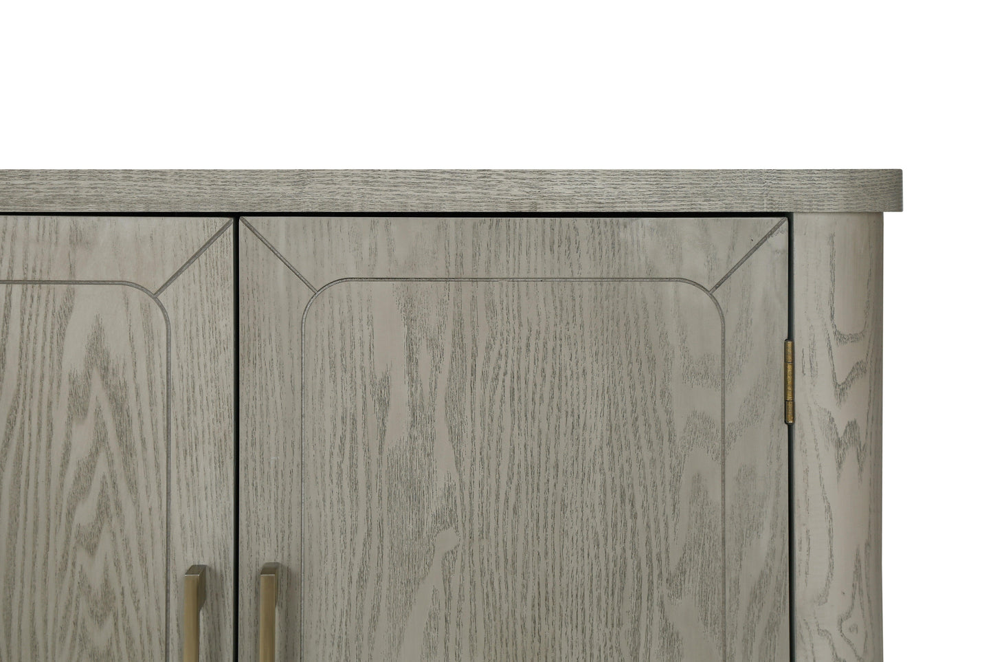 Four Door Storage Cabinet With Curved Countertop - FurniFindUSA