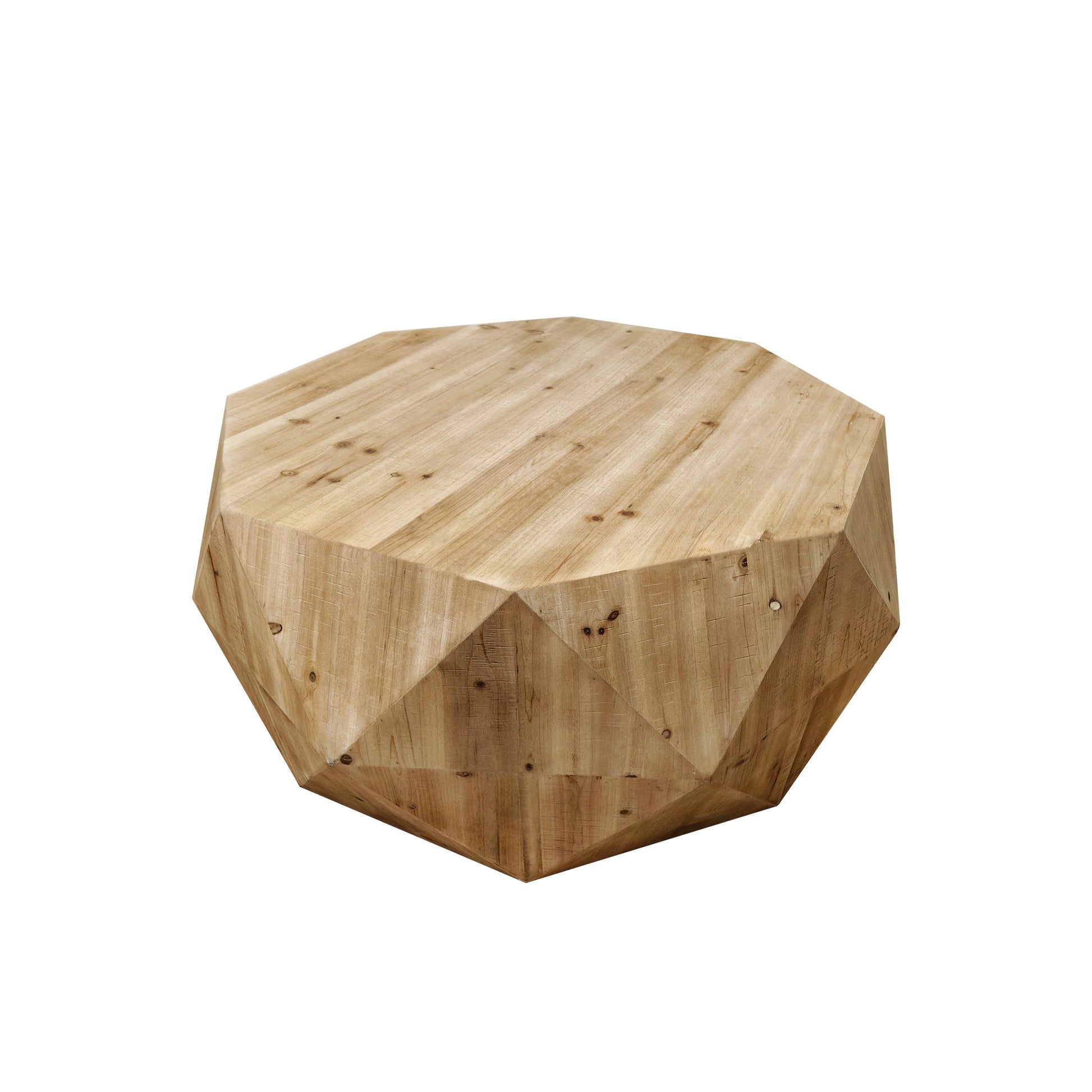 38.58"Three-dimensional Embossed Pattern Design American Retro Style Coffee Table - FurniFindUSA