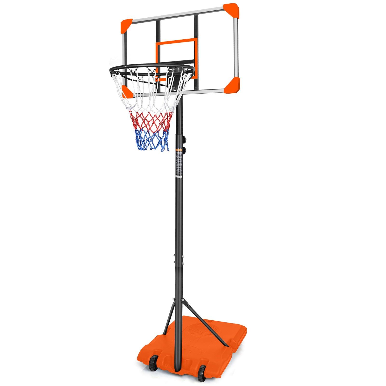 Portable Basketball Goal System with Stable Base and Wheels use for Indoor Outdoor - FurniFindUSA