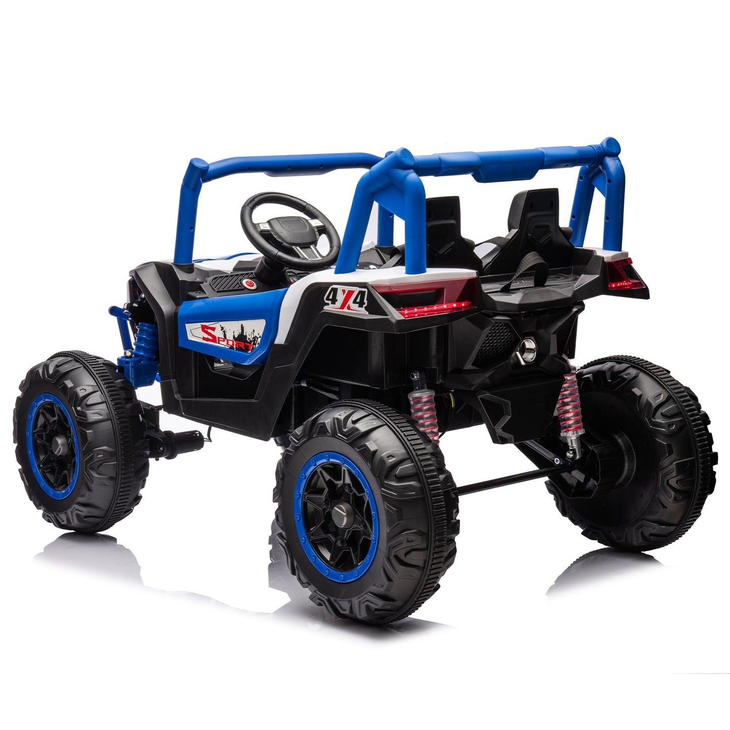 Side by Side 4x4 Ride on Off-Road Truck with Parent Remote Control, Battery Powered Electric Car - FurniFindUSA