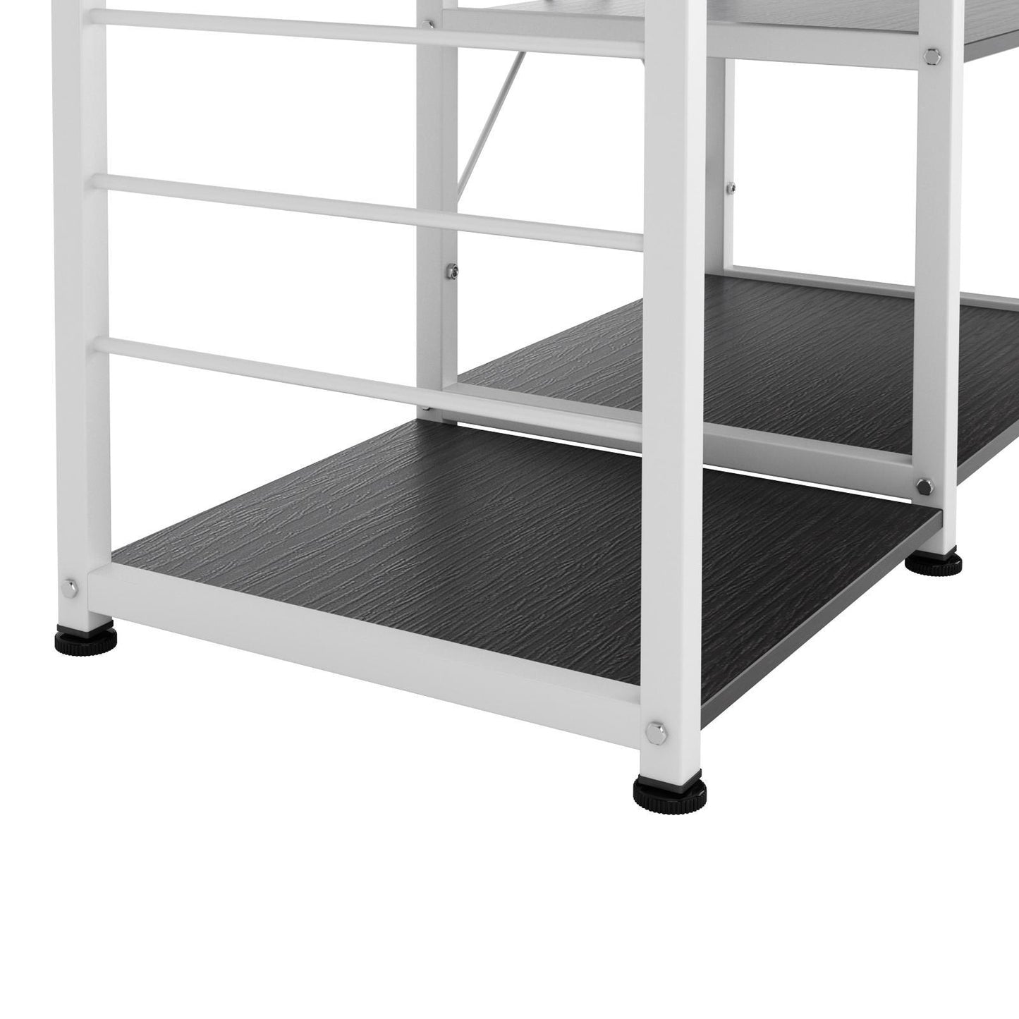 Kitchen Bakers Rack,Microwave Cart Coffee Station, Utility Microwave Oven Stand Storage Cart, Workstation Shelf - FurniFindUSA