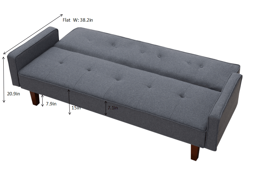 Solid Color Manufacture Sofa Bed Simple Combination Living Room Adjustable Couch - FurniFindUSA