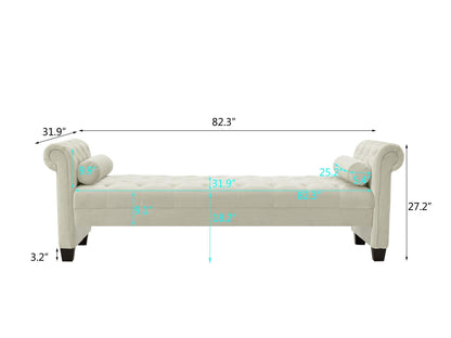 Rectangular Large Sofa Stool - FurniFindUSA