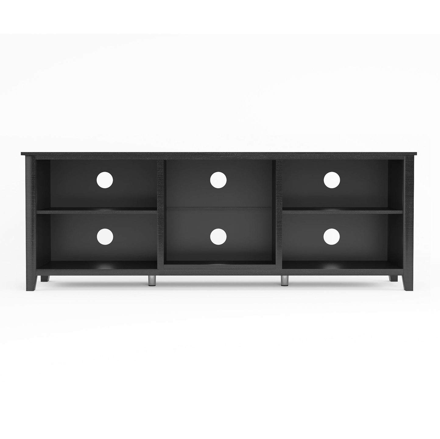 TV Stand Storage Media Console Entertainment Center Tradition Black - FurniFindUSA