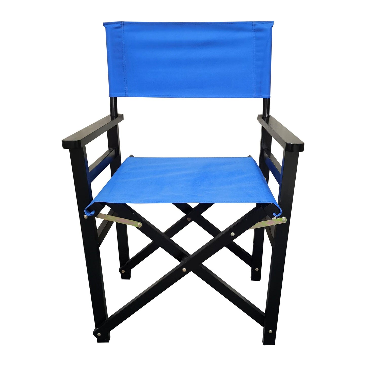 Folding Chair Wooden Director Chair Canvas Folding Chair Folding Chair 2pcs/set populus + Canvas (Color : Blue) - FurniFindUSA