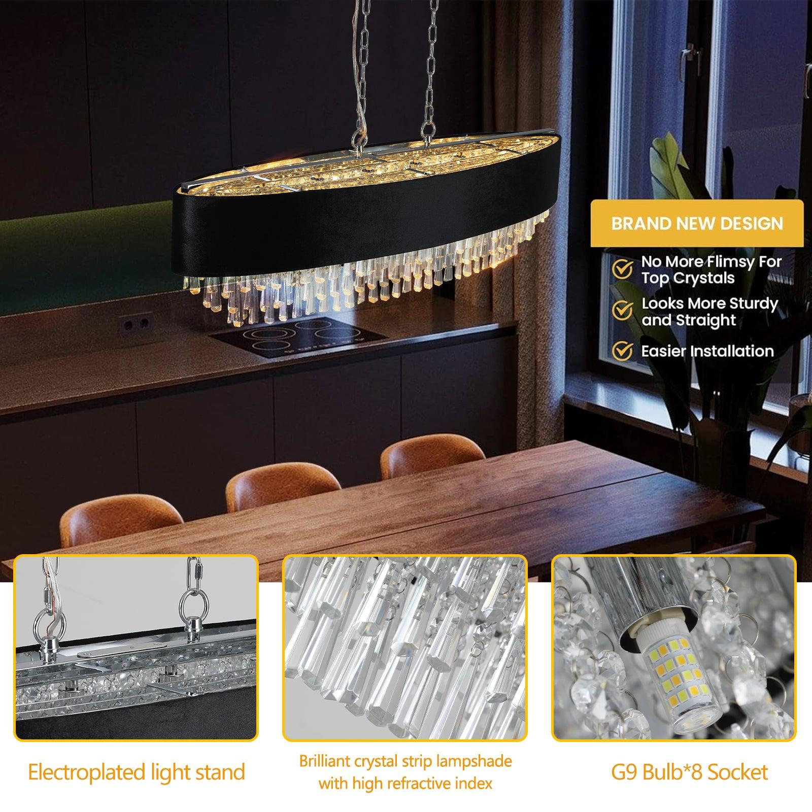 Modern Crystal Chandelier for Living-Room Cristal Lamp Luxury Home Decor Light Fixture - FurniFindUSA