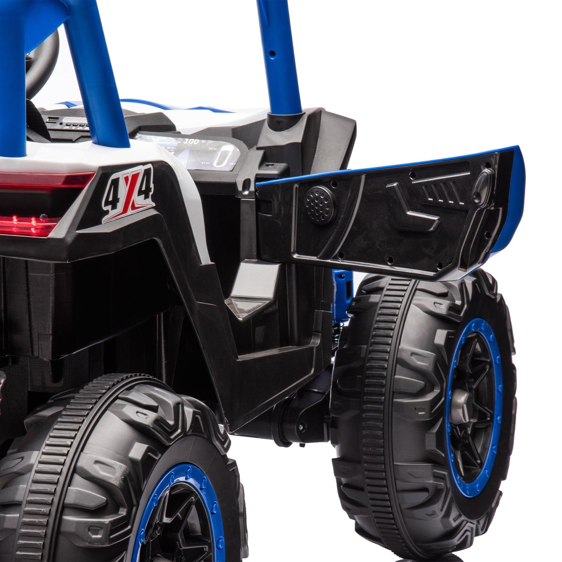 Side by Side 4x4 Ride on Off-Road Truck with Parent Remote Control, Battery Powered Electric Car - FurniFindUSA