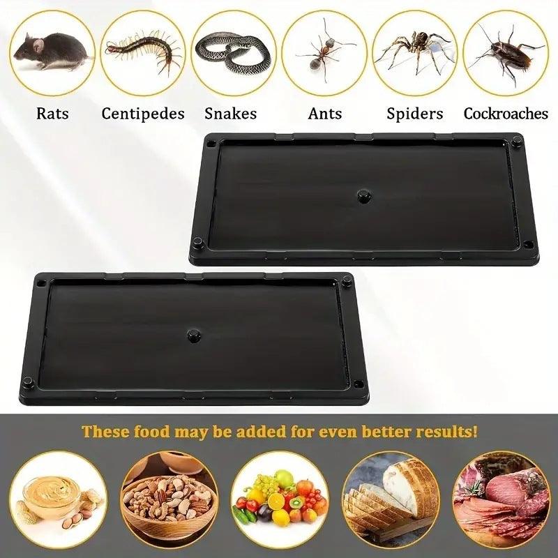 2pcsEliminate Mice & Insects Instantly Mouse & Insect Glue Traps Ready To Use Indoors,Rodent Mouse Rat Insect Sticky Adhesive - FurniFindUSA