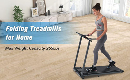 NEW Folding Treadmills Walking Pad Treadmill for Home Office -2.5HP Walking Treadmill With Incline Bluetooth Speaker - FurniFindUSA